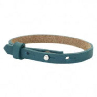 Cuoio armband leer 8 mm night tide green (p/st)