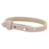 Cuoio armband leer 8 mm rose taupe (p/st)