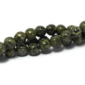 Jaspis - Afrikaans groene jaspis kralen 6 mm (streng)