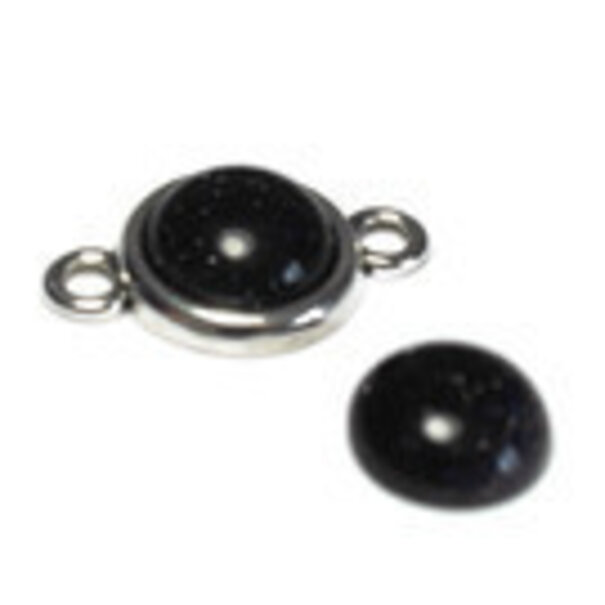 Black Stone  cabochon 12 mm (p/st)