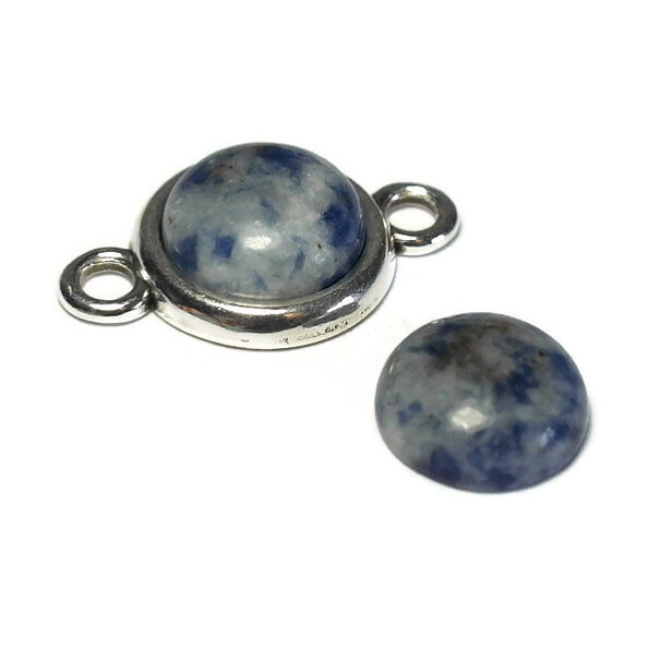 Blue spot stone cabochon 12 mm (p/st)