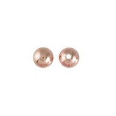 Rose Goldfilled 14kt kralen - rond 6 mm 'smooth' (p/st)