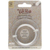 Wire elements -24 gauge 'Silver' semi-flexibel