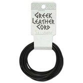 Grieks leer 1,5 mm zwart (5 meter)