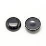 Black stone cabochon 20 mm