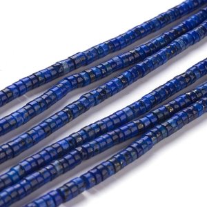 Lapis Lazuli kralen 'heishi' (streng)