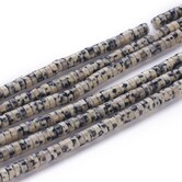 Dalmatier Jaspis Heishi Kralen (4~4,5x2,5 mm) – Halve Streng