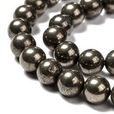 Pyriet kralen 8 mm rond (streng)