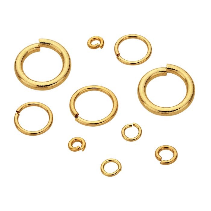 Goldfilled 14kt Montagering ca. 6 mm 20 gauge - 10 stuks