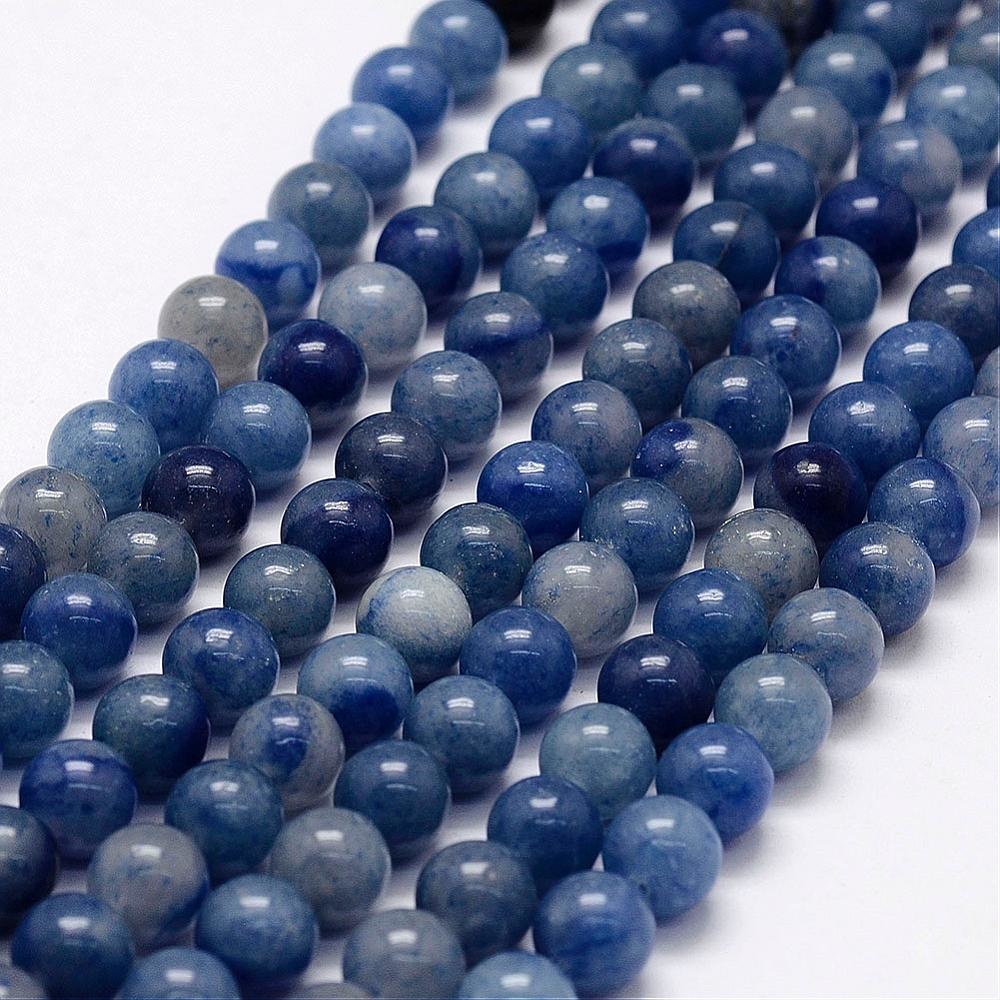 Aventurijn - blauwe aventurijn kralen 10 mm rond (streng)
