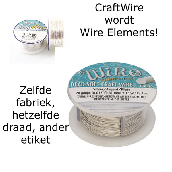 Craft Wire 'Brushed Silver' 18-28 gauge