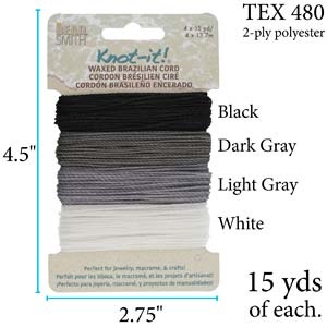 Knot-it Waxed Koord - Day & Night