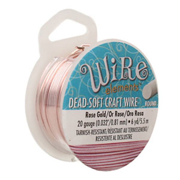 Craft Wire 'Rose Gold' 18-28 gauge