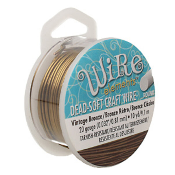 Craft Wire 'Vintage Bronze' 16-28 gauge