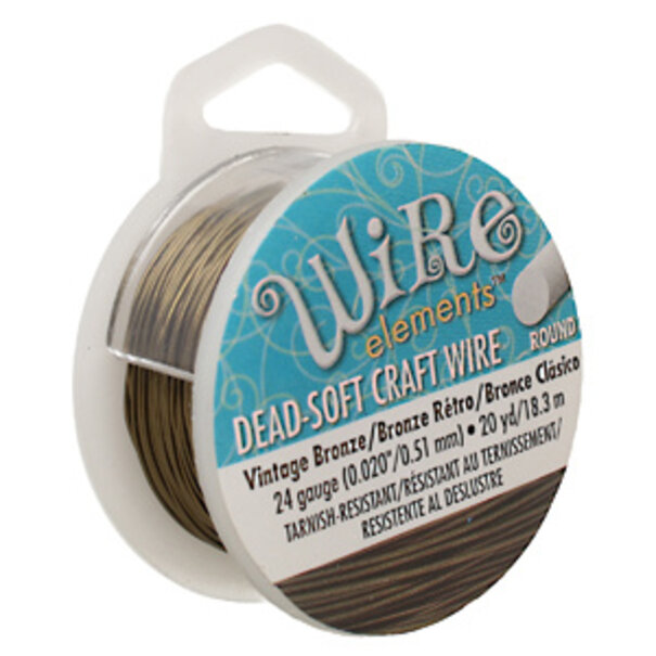 Craft Wire 'Vintage Bronze' 16-28 gauge