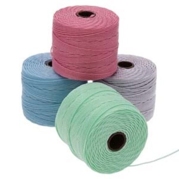 S-Lon Bead Cord , 4 kleuren mix, Pastels