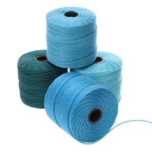 S-Lon Bead Cord , 4 kleuren mix, Marine