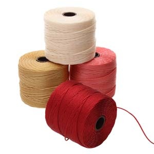 S-Lon Bead Cord , 4 kleuren mix, Berry Pie