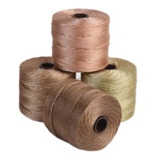 S-Lon Bead Cord , 4 kleuren mix, Warm Neutrals