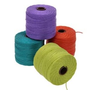 S-Lon Bead Cord , 4 kleuren mix, Brights