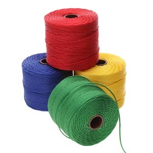 S-Lon Bead Cord , 4 kleuren mix, Primary