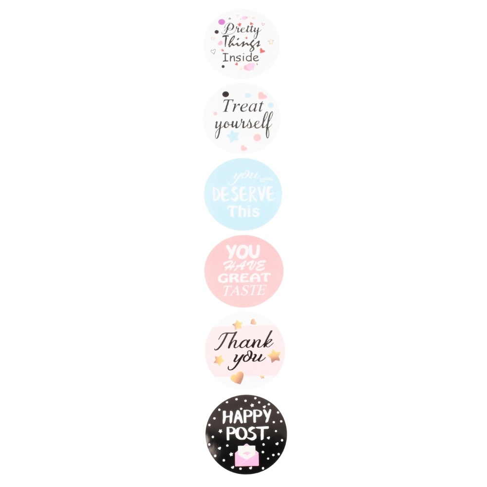 Sluitstickers - verschillende bedank stickers - 10 stickers