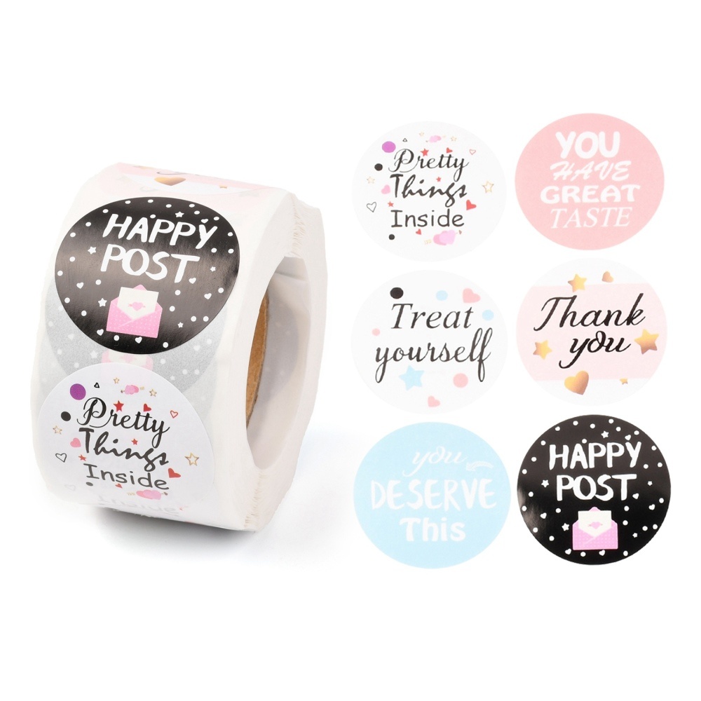 Sluitstickers - verschillende bedank stickers - 10 stickers