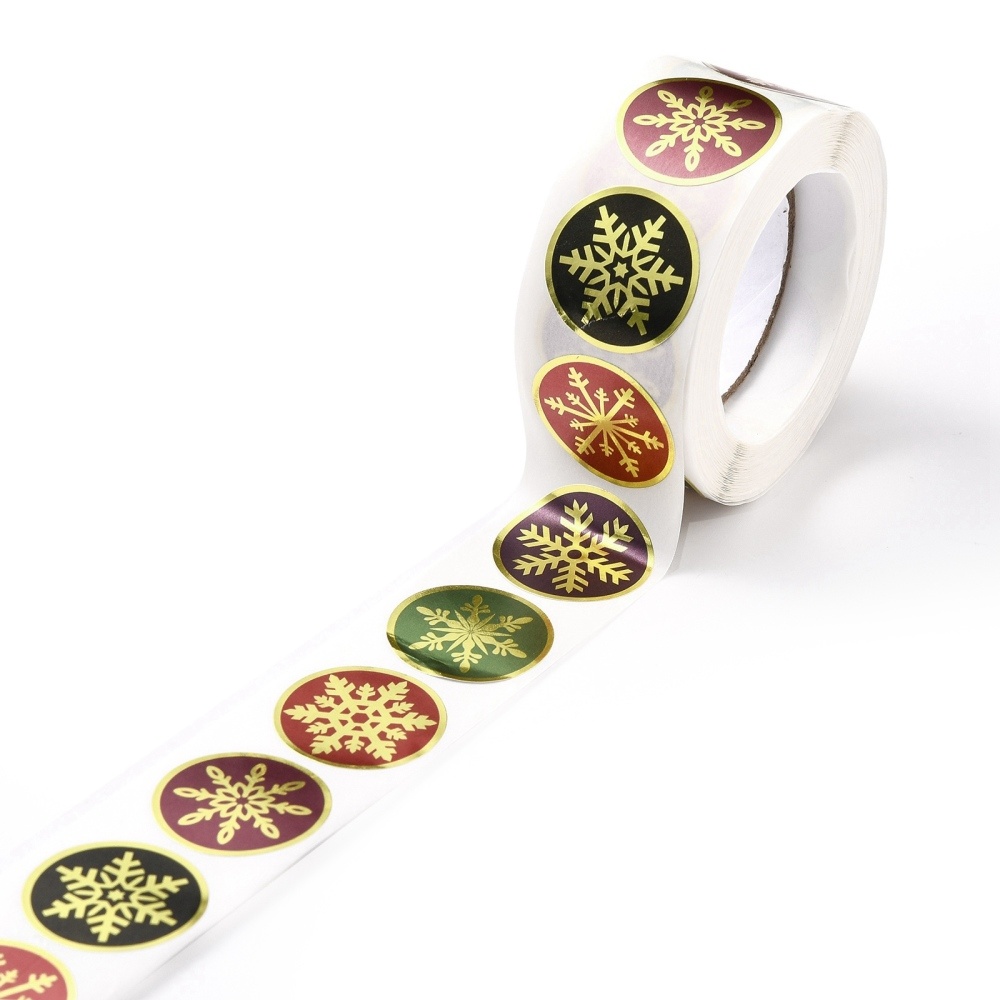 Sluitzegels - Kerst Thema - Sneeuwvlokken - 20 stickers