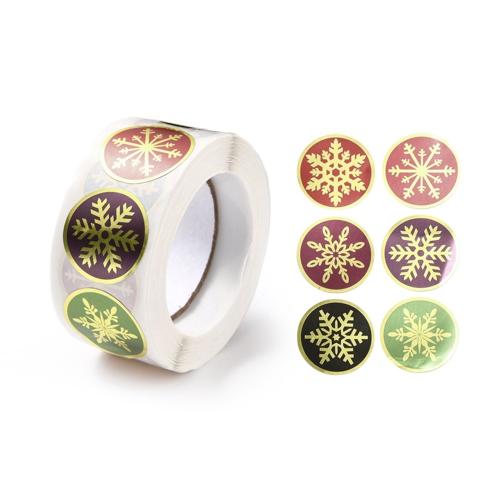 Sluitzegels - Kerst Thema - Sneeuwvlokken - 20 stickers