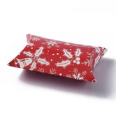 Cadeauverpakking kerst rood/wit