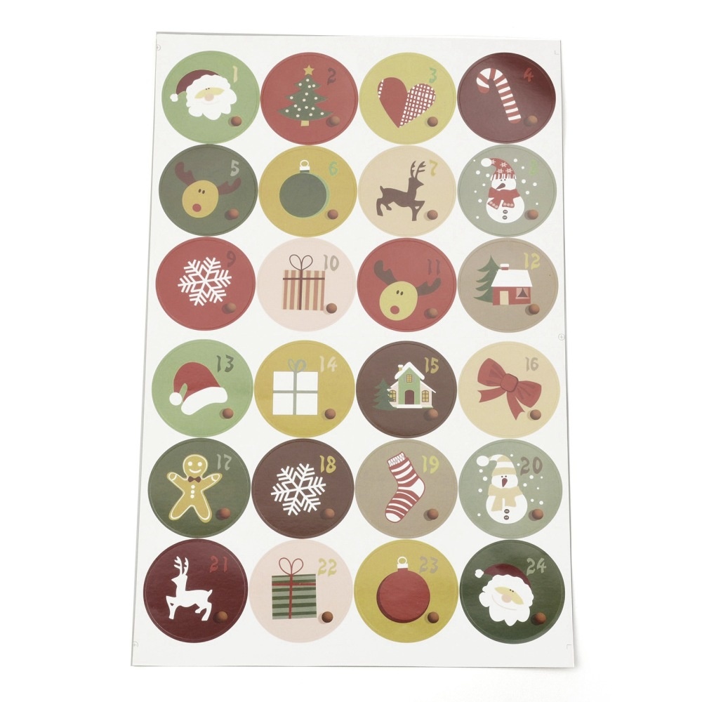 Adventskalender stickers 1