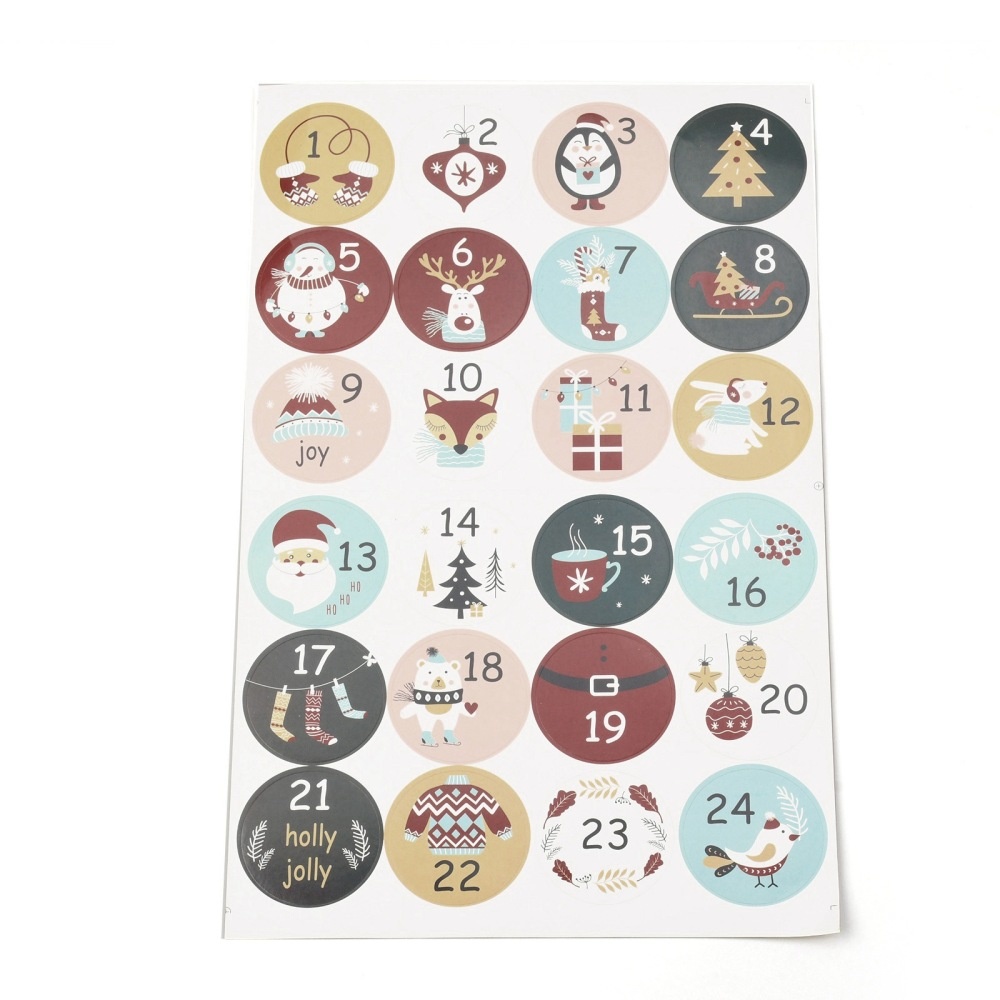 Adventskalender stickers 5