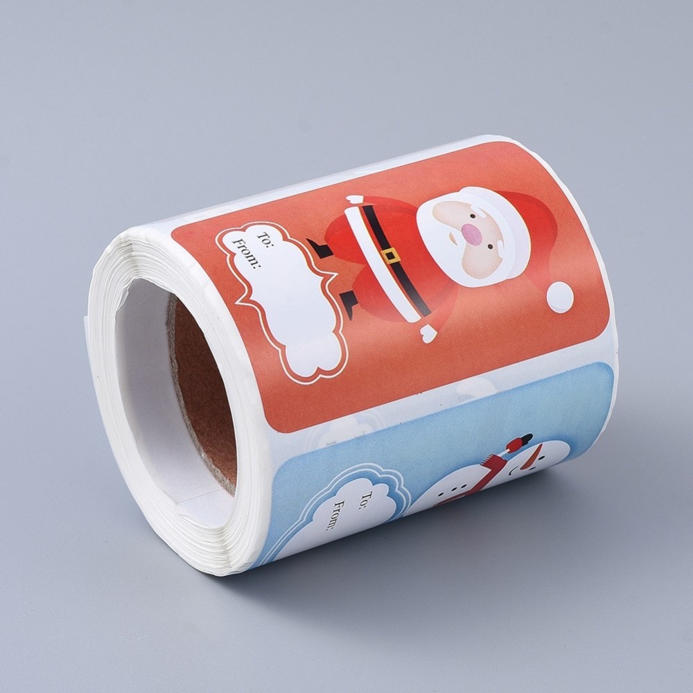 Kerst stickers - naam stickers - 12 stickers