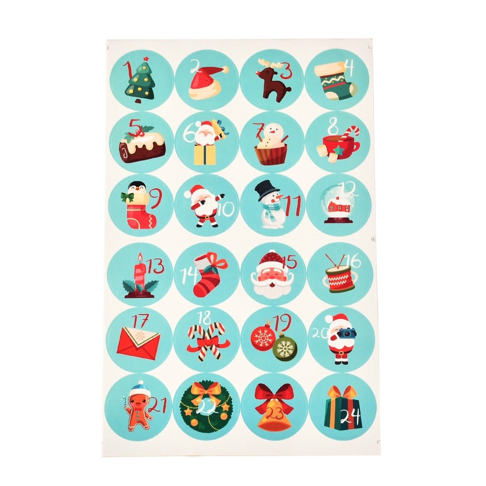 Adventskalender stickers 6