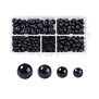 Blauwe Goudsteen Kralen Set – 4, 6, 8 & 10 mm (340 stuks) in Bewaardoos