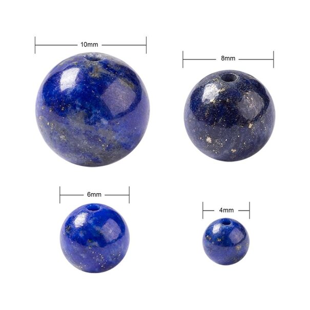 Lapis lazuli edelsteen kralen set 4,6,8 en 10 mm