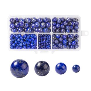 Lapis lazuli edelsteen kralen set 4,6,8 en 10 mm