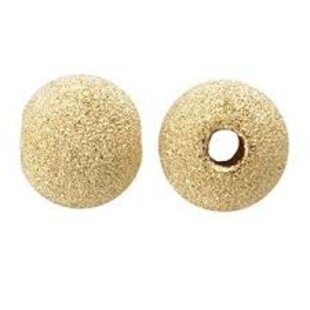 Gold filled 14kt kralen - rond 8 mm 'stardust'