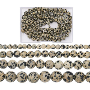 Jaspis - Dalmatiër jaspis edelsteen kralen set 4,6,8 en 10 mm
