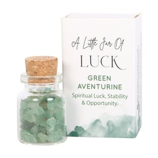 Jar of Luck Aventurine in a Matchbox Kristal