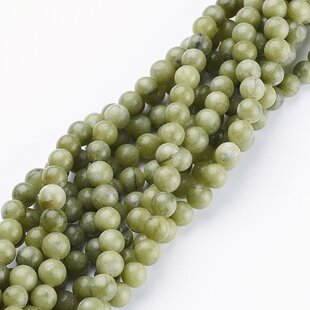 Jade  kralen 8 mm rond (streng)