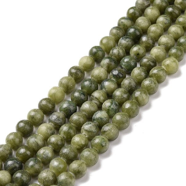 Jade  kralen 8 mm rond (streng)