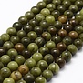 Natuurlijke Chinese Jade Kralen, Rond (Taiwan Jade) 8 mm