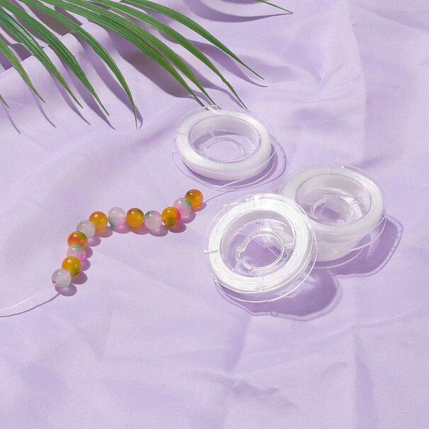 Sterk Rekbaar Sieraden Elastiek, Wit 10 m