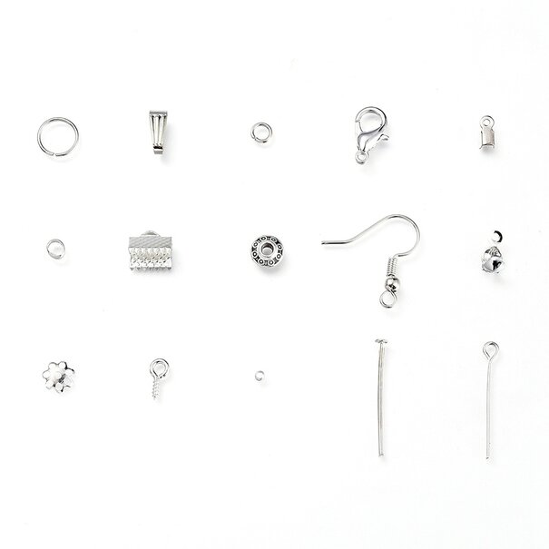 DIY sieraden maken gereedschapsset met imitatie leren tas – compleet starterspakket