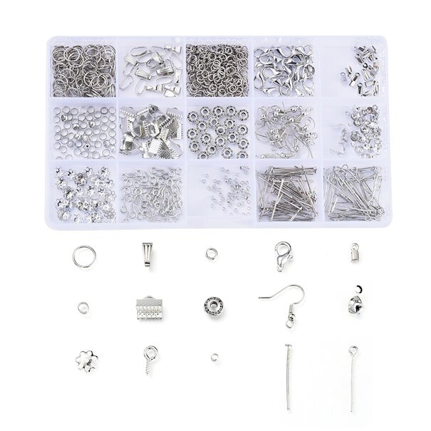 DIY sieraden maken gereedschapsset met imitatie leren tas – compleet starterspakket