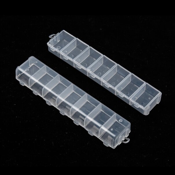 Restpartij: Flip-top kralencontainers – 7 vakken, 28 paar