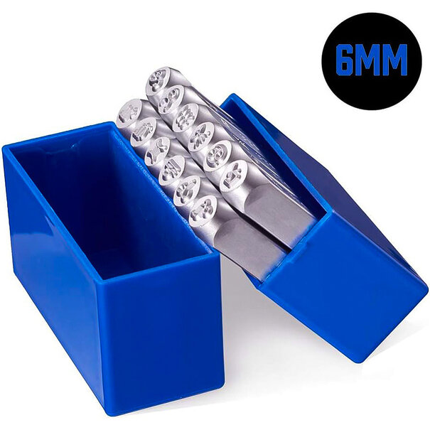 stempelset – 12-delige stempeltool (platinakleur) (2)