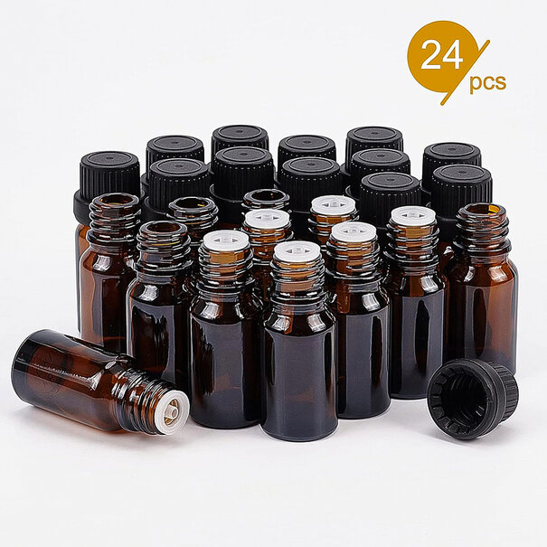 Etherische olie flesjes set – 24 stuks met accessoires