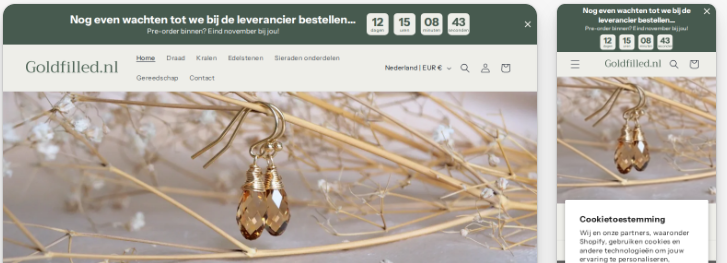 Nieuwe website Goldfilled.nl